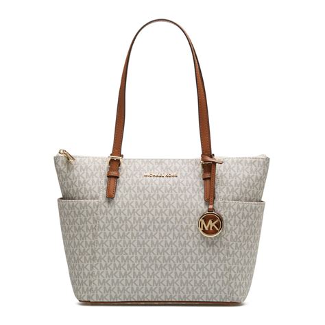 michael kors jet set east west tote vanilla